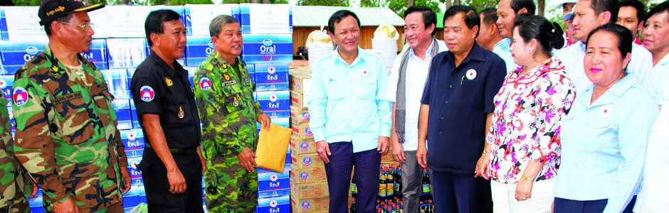 ការឧបត្ថមទឹកបរិសុទ្ធដល់កងយុទ្ធពលខេមរភូមិន្ទ